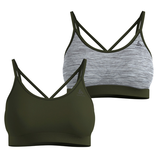 SEAMLESS LOW SPORT BRA Damen - Sport BH-DEEP DEPTHS - GREY MELANGE