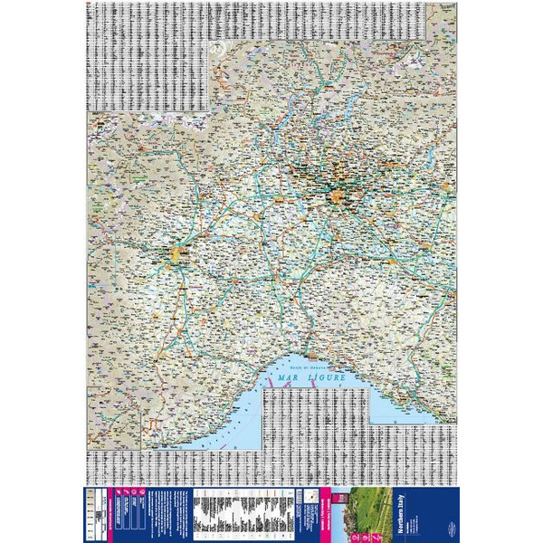 REISE KNOW-HOW LANDKARTE ITALIEN, NORD / NORTHERN ITALY - Straßenkarte Ansicht 2