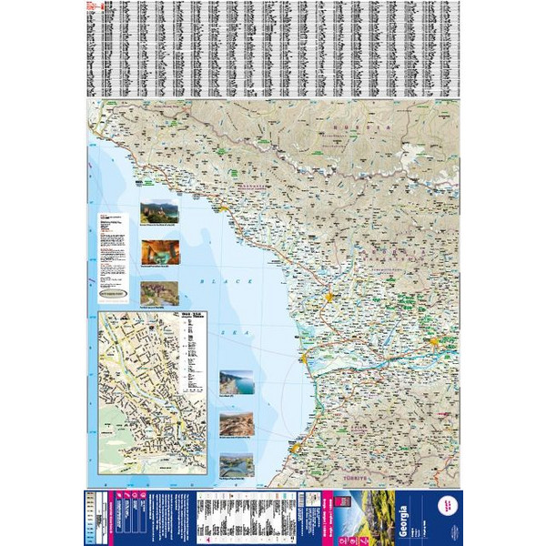REISE KNOW-HOW LANDKARTE GEORGIEN / GEORGIA (1:350.000) - Straßenkarte Ansicht 2