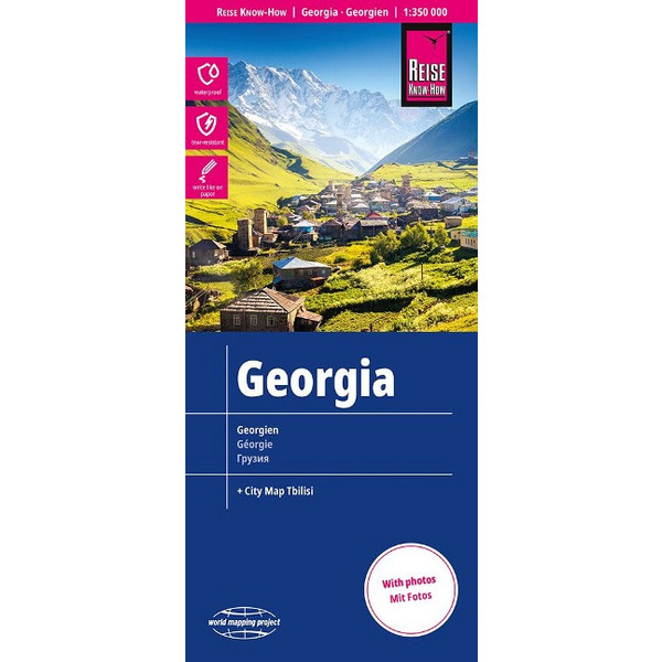 REISE KNOW-HOW LANDKARTE GEORGIEN / GEORGIA (1:350.000) - Straßenkarte Ansicht 1