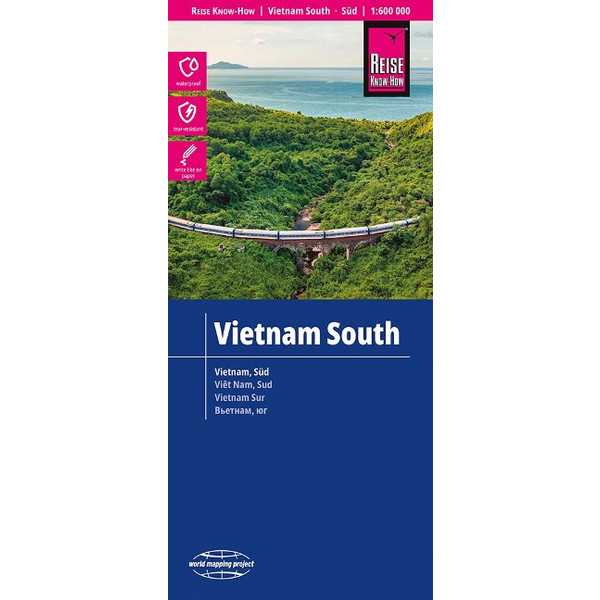 REISE KNOW-HOW LANDKARTE VIETNAM SÜD (1:600.000) - Straßenkarte Ansicht 1