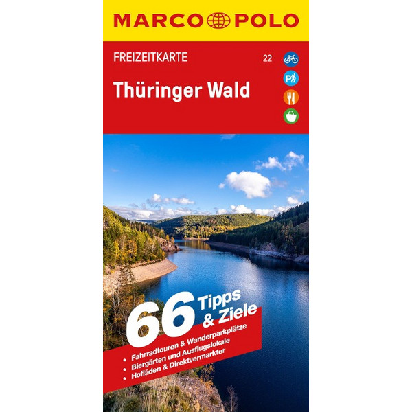 MARCO POLO FREIZEITKARTE 22 THÜRINGER WALD 1:100.000