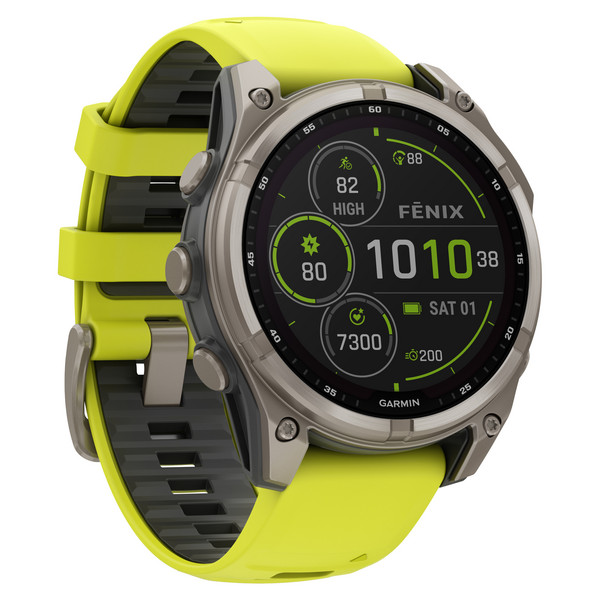 FENIX 8 - 47 MM SOLAR - Smartwatch-GRAPHIT/TITANIUM TITAN MIT GEL