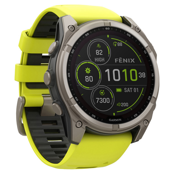 FENIX 8 - 51 MM SOLAR - Smartwatch-GRAPHIT/TITANIUM TITAN MIT GEL