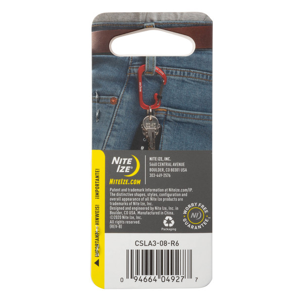 Nite Ize SLIDELOCK CARABINER ALUMINUM - Schlüsselanhänger Ansicht 5