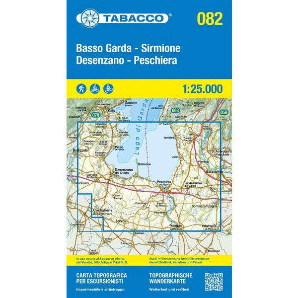 82 BASSO GARDA SIRMIONE DESENZANO PESCHIERA - Wanderkarte Ansicht 1