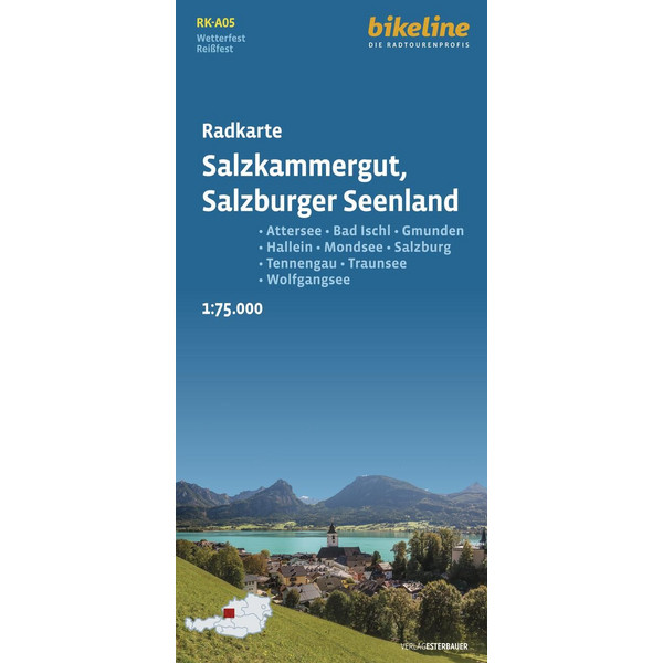 RADKARTE SALZKAMMERGUT - SALZBURGER SEENLAND (RK-A05) - Fahrradkarte Ansicht 1