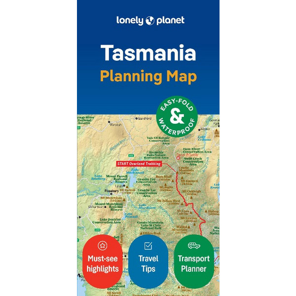 LONELY PLANET TASMANIA PLANNING MAP - Straßenkarte