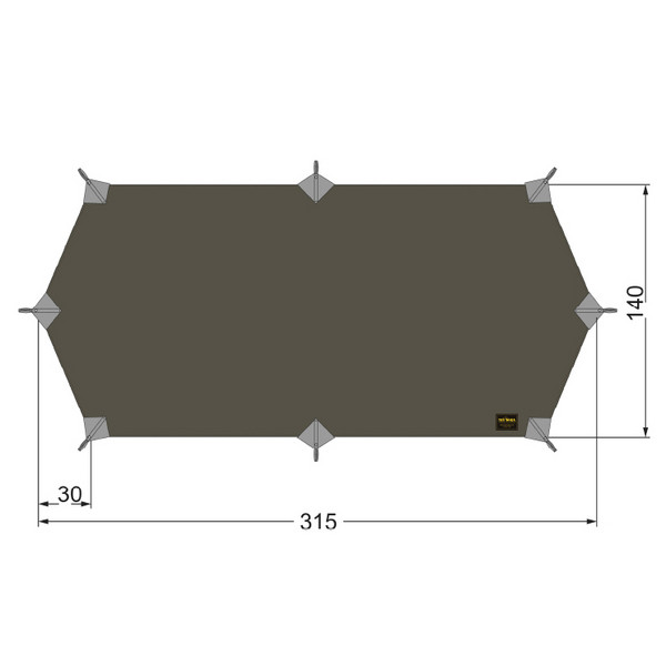 Tatonka TARP WING 1 LT - Tarp Ansicht 3
