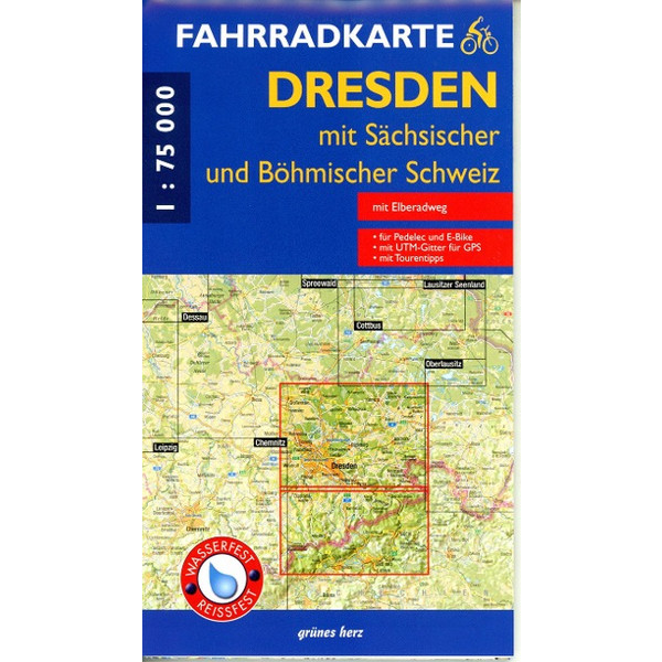FAHRRADKARTE DRESDEN - Fahrradkarte Ansicht 1