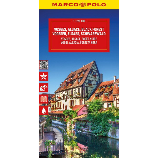 MARCO POLO REISEKARTE VOGESEN, ELSASS, SCHWARZWALD 1:225.000 Ansicht 1