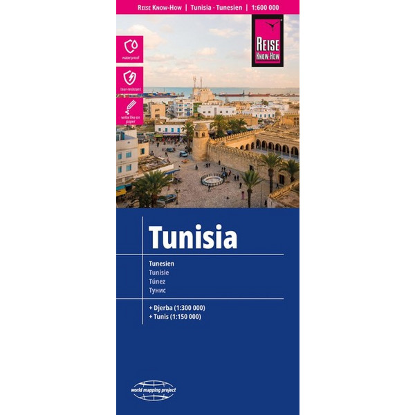 REISE KNOW-HOW LANDKARTE TUNESIEN / TUNISIA (1:600.000) - Straßenkarte Ansicht 1