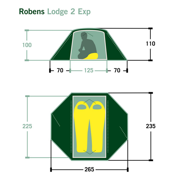 Robens LODGE 2 EXP - Kuppelzelt Ansicht 2