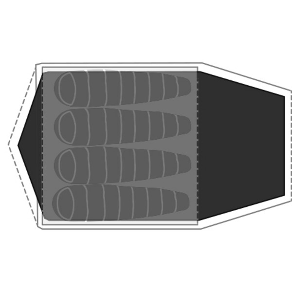 Robens UNTERLAGE LAGO FLEX 4 - Zeltplane Ansicht 2