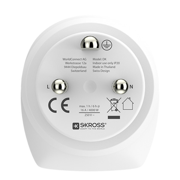 Skross COMBO WORLD EU + DK - Reisestecker Ansicht 6