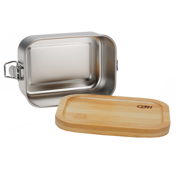 CJH EDELSTAHL LUNCH BOX BAMBUSDECKEL - Dose Ansicht 3