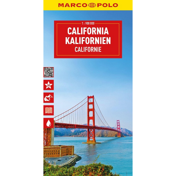 MARCO POLO REISEKARTE KALIFORNIEN 1:900.000 - Straßenkarte Ansicht 1