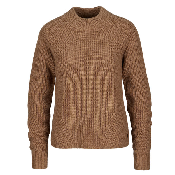 W ROCKCRAFT MOCK NECK Damen - Wollpullover-TAWNY HTR