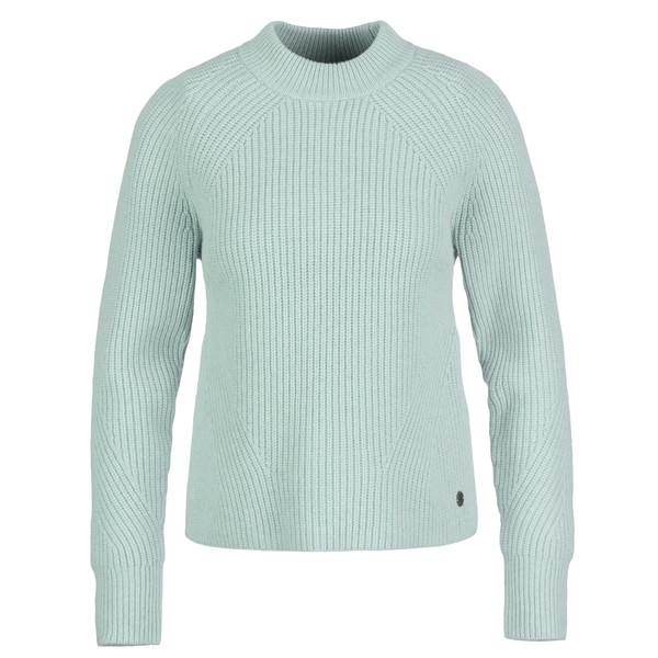 W ROCKCRAFT MOCK NECK Damen - Wollpullover-LT MINERAL HTR
