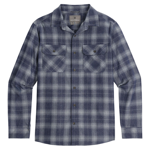 M VOGELSANG L/S Herren - Outdoor Hemd-NAVY ROUND TOP PLD