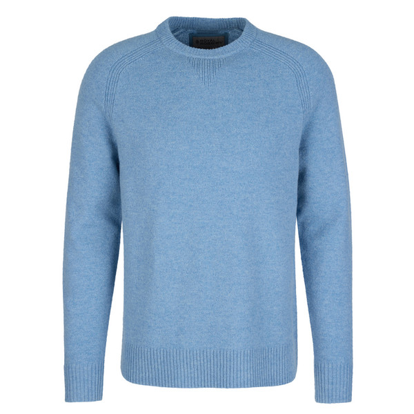 M ROCKCRAFT WOOL PULLOVER Herren - Wollpullover-SHASTA BLUE HTR