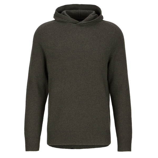 M ROCKCRAFT WOOL HOODIE Herren - Wollpullover-BLACK OLIVE HTR
