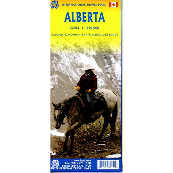 ALBERTA & BRITISH COLUMBIA - Straßenkarte Ansicht 1