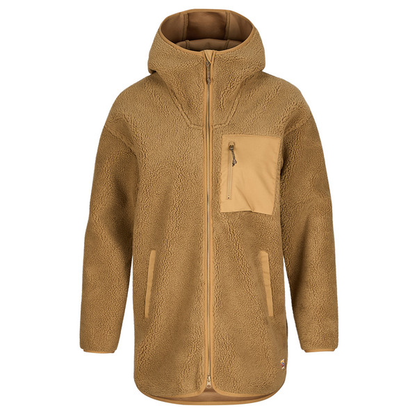 VARDAG PILE FLEECE LONG W Damen - Fleecejacke-BUCKWHEAT BROWN