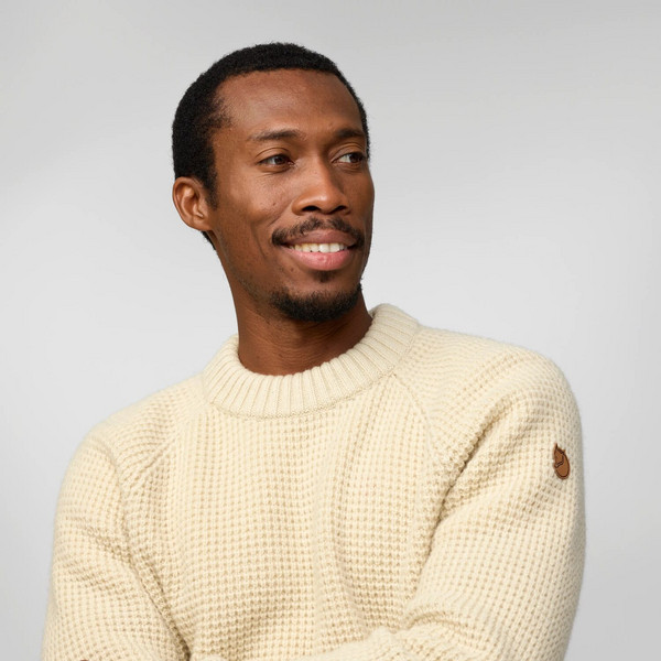 Fjällräven ÖVIK WAFFLE KNIT M Herren - Wollpullover Ansicht 6
