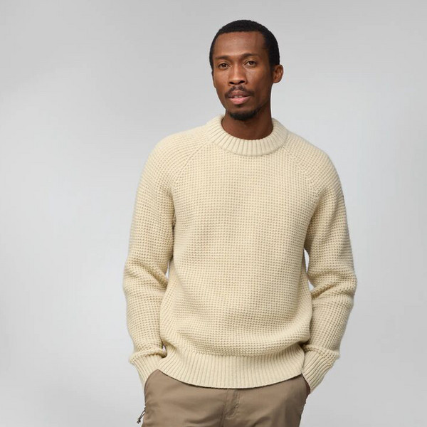 Fjällräven ÖVIK WAFFLE KNIT M Herren - Wollpullover Ansicht 3