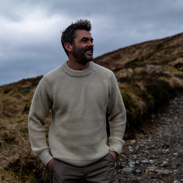 Fjällräven ÖVIK WAFFLE KNIT M Herren - Wollpullover Ansicht 10