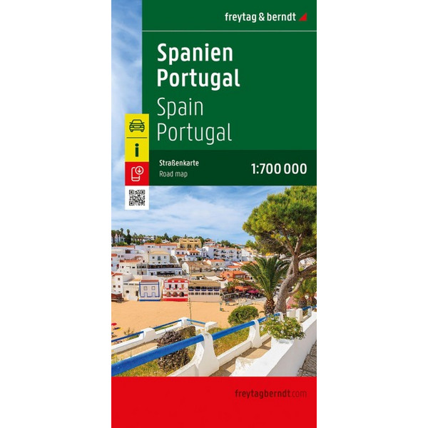 SPANIEN - PORTUGAL, STRAßENKARTE 1:700.000, FREYTAG & BERNDT - Straßenkarte