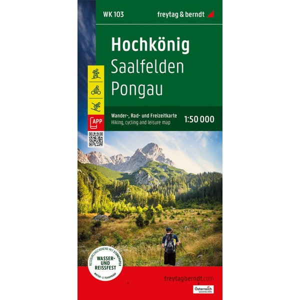 HOCHKÖNIG, WANDER-, RAD- UND FREIZEITKARTE 1:50.000 - Wanderkarte
