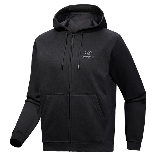 EMBLEM FLEECE FULL-ZIP HOODY M Herren - Kapuzenjacke-BLACK
