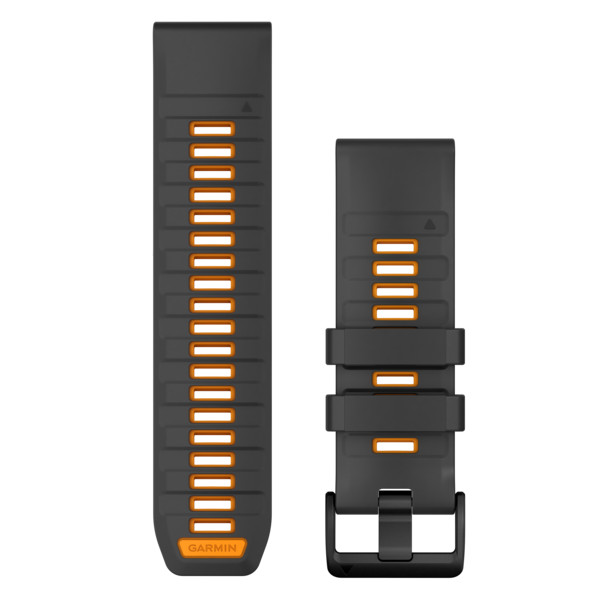 QUICKFIT-ARMBAND SILIKON - Uhrenzubehör-GRAPHIT/SPARK ORANGE