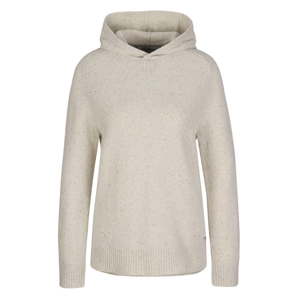 W ROCKCRAFT WOOL HOODIE Damen - Wollpullover-SOAPSTONE HTR