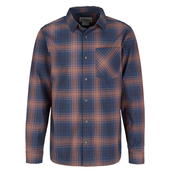 M TAMARACK L/S Herren - Flanellhemd-DEEP BLUE HEMLOCK PLD