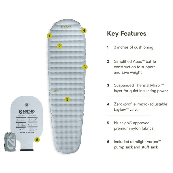 Nemo TENSOR ELITE REGULAR MUMMY - Luftbett Ansicht 13