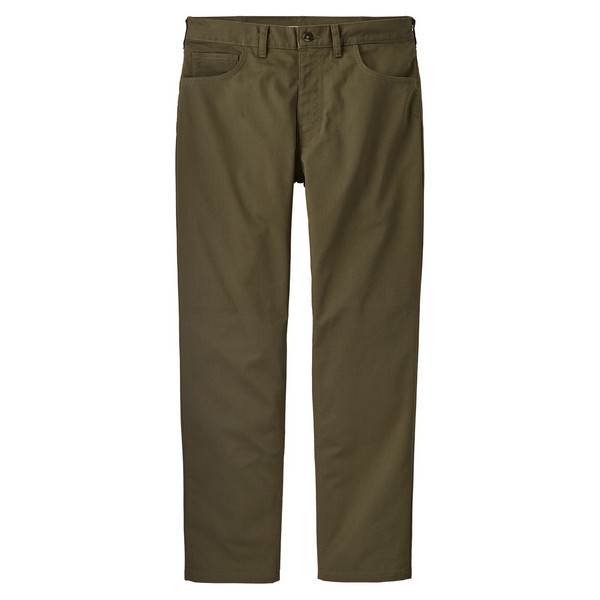 M'S TWILL TRAVELER 5-POCKET PANTS - REG Herren - Freizeithose-BASIN GREEN