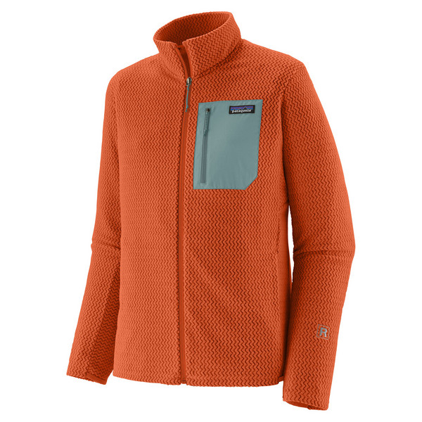 M'S R1 AIR JACKET Herren - Fleecejacke-COAL ORANGE