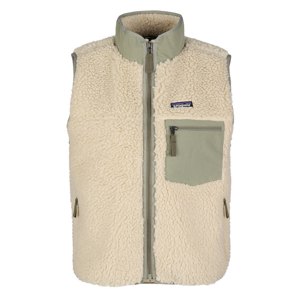 W'S CLASSIC RETRO-X VEST Damen - Fleeceweste-DARK NATURAL W/RIVER ROCK GREEN