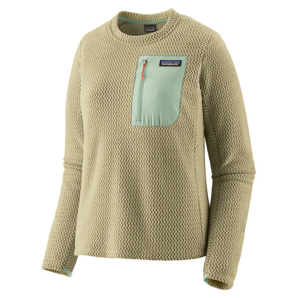 W'S R1 AIR CREW Damen - Fleecepullover-WEATHERED STONE