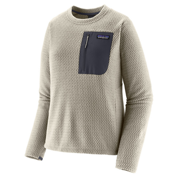 W'S R1 AIR CREW Damen - Fleecepullover-BIRCH WHITE