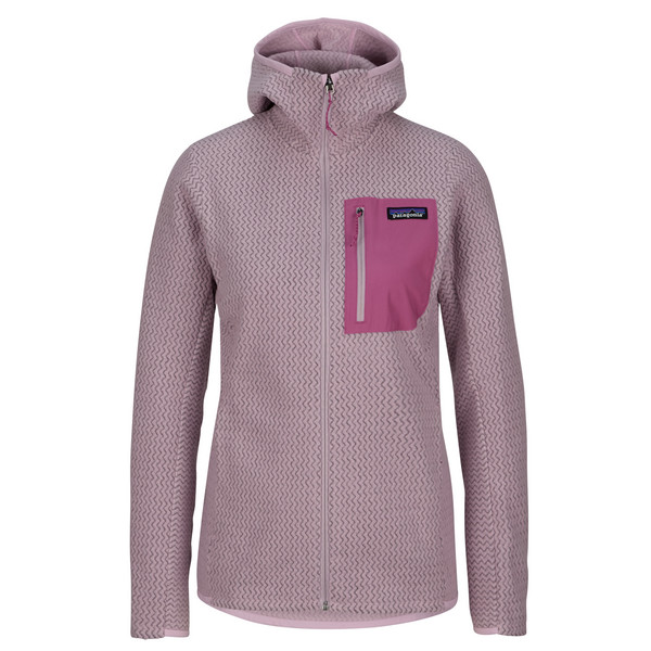 W'S R1 AIR FULL-ZIP HOODY Damen - Fleecejacke-QUIET VIOLET