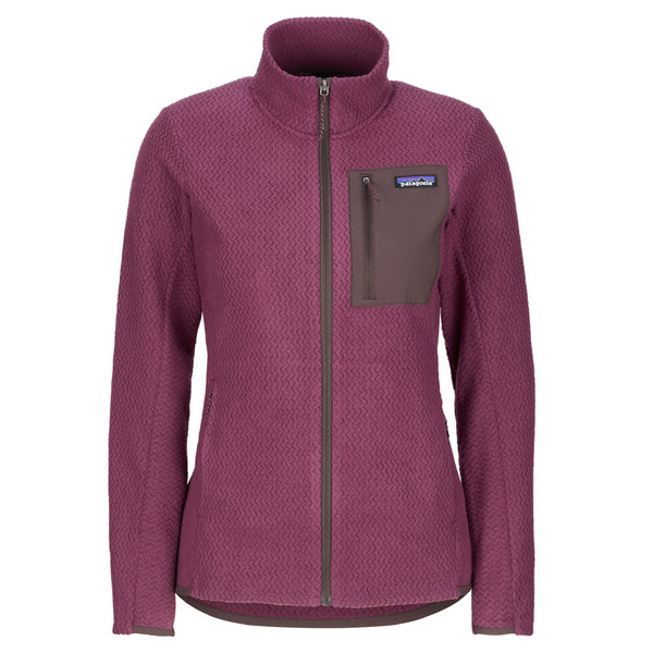 W'S R1 AIR JACKET Damen - Fleecejacke-BERRY FIG