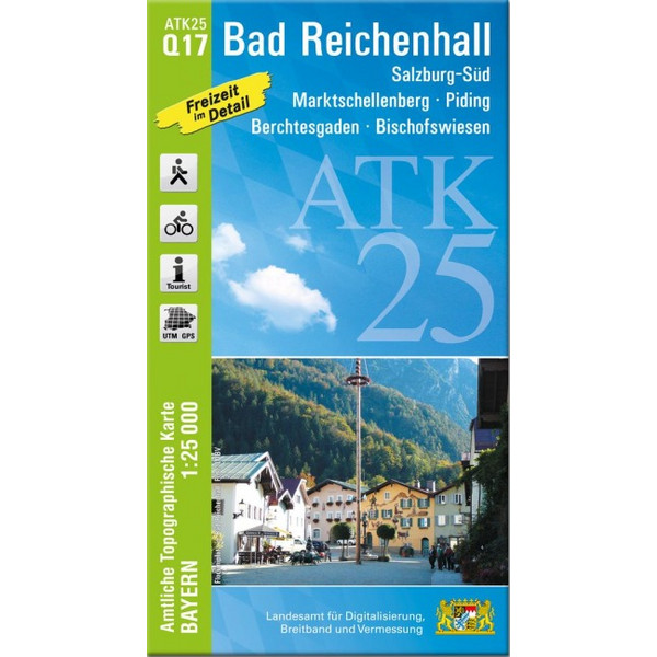 ATK25-Q17 BAD REICHENHALL (AMTLICHE TOPOGRAPHISCHE KARTE