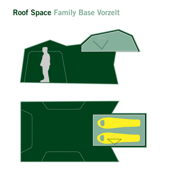 Roof Space FAMILY BASE VORZELT - Busvorzelt Ansicht 2