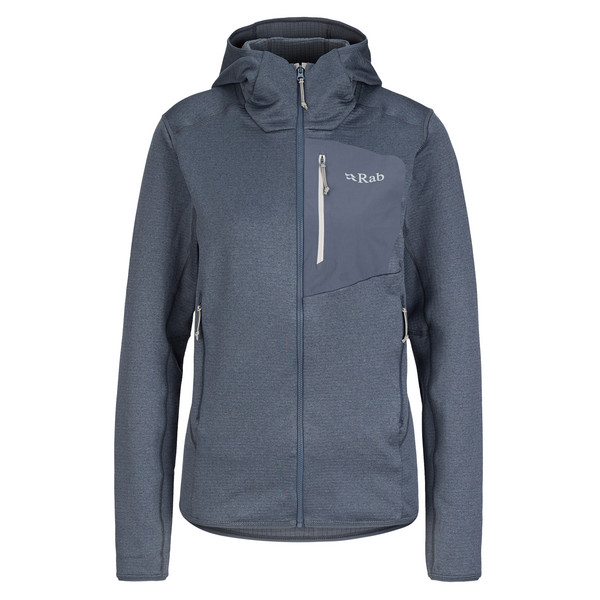 ASCENDOR HOODY WMNS Damen - Fleecejacke-STEEL