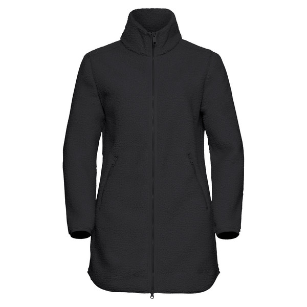 HIGH CURL COAT W Damen - Fleecejacke-BLACK