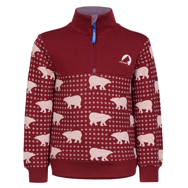 MASI NORDIK Kinder - Wollpullover-CRANBERRY